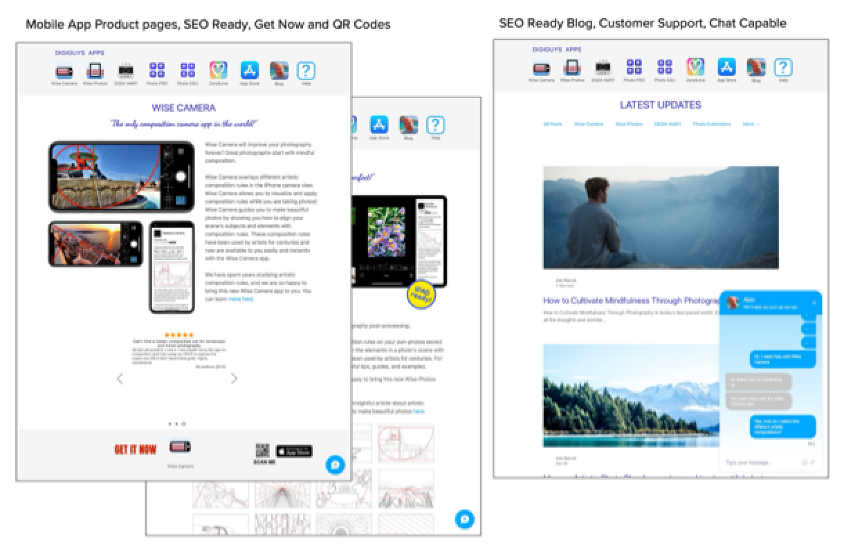 Digiguys Apps eCommerce screenshots